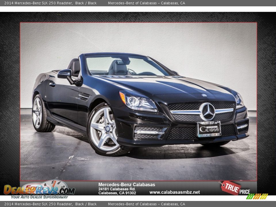 2014 Mercedes-Benz SLK 250 Roadster Black / Black Photo #1