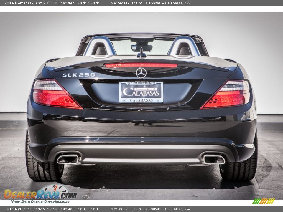 2014 Mercedes-Benz SLK 250 Roadster Black / Black Photo #3