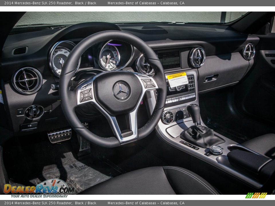 2014 Mercedes-Benz SLK 250 Roadster Black / Black Photo #5