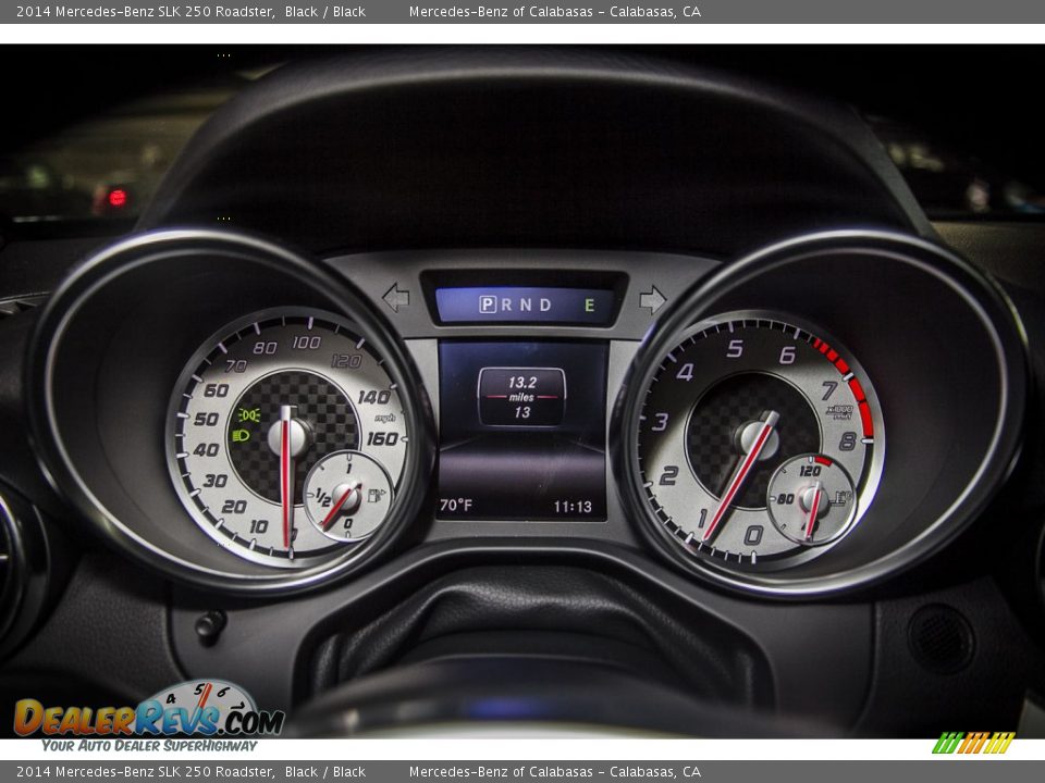 2014 Mercedes-Benz SLK 250 Roadster Black / Black Photo #6