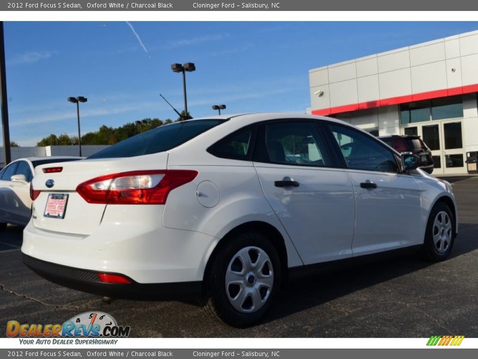 2012 Ford Focus S Sedan Oxford White / Charcoal Black Photo #3