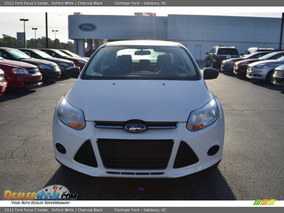 2012 Ford Focus S Sedan Oxford White / Charcoal Black Photo #7