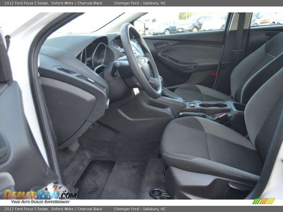 2012 Ford Focus S Sedan Oxford White / Charcoal Black Photo #9