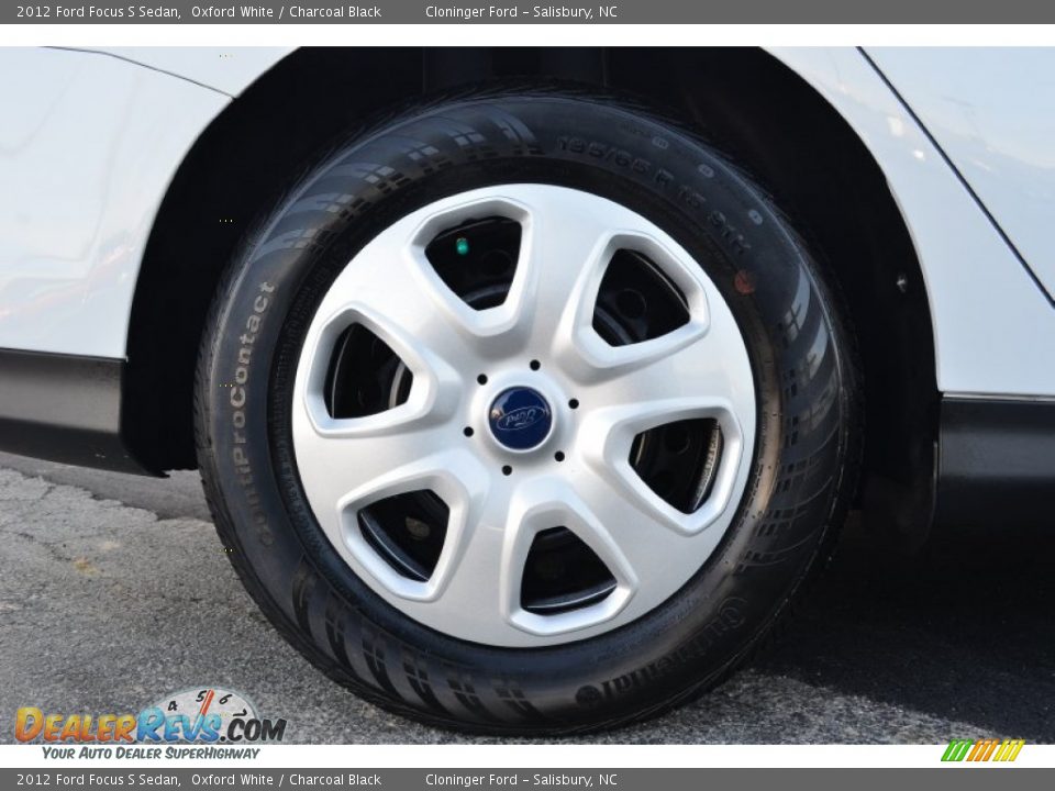 2012 Ford Focus S Sedan Oxford White / Charcoal Black Photo #15