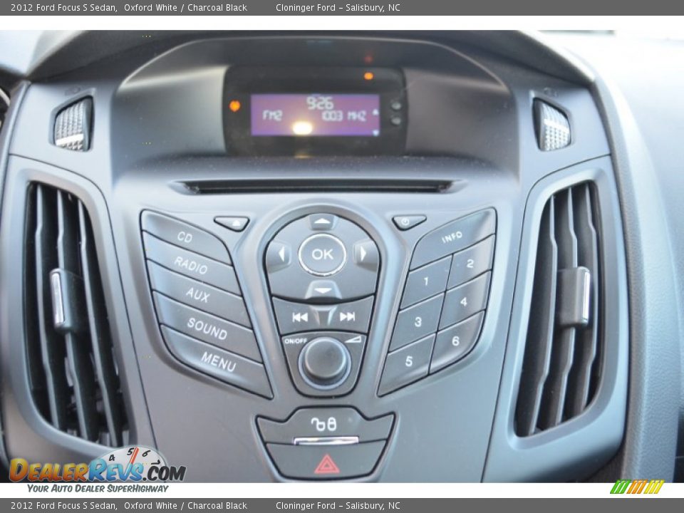 2012 Ford Focus S Sedan Oxford White / Charcoal Black Photo #17