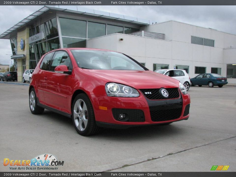 2009 Volkswagen GTI 2 Door Tornado Red / Interlagos Black Cloth Photo #1