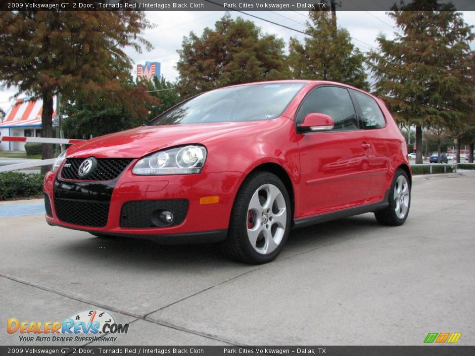 2009 Volkswagen GTI 2 Door Tornado Red / Interlagos Black Cloth Photo #3