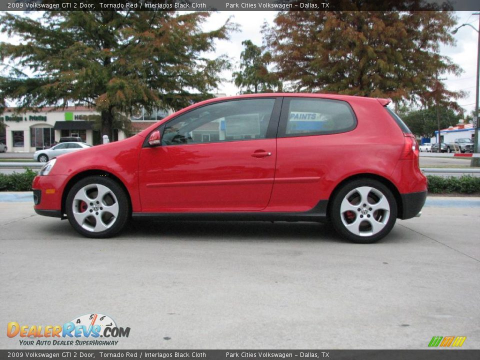 2009 Volkswagen GTI 2 Door Tornado Red / Interlagos Black Cloth Photo #4