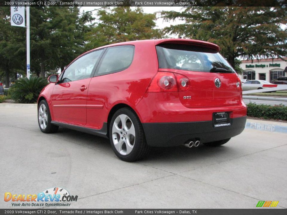 2009 Volkswagen GTI 2 Door Tornado Red / Interlagos Black Cloth Photo #5