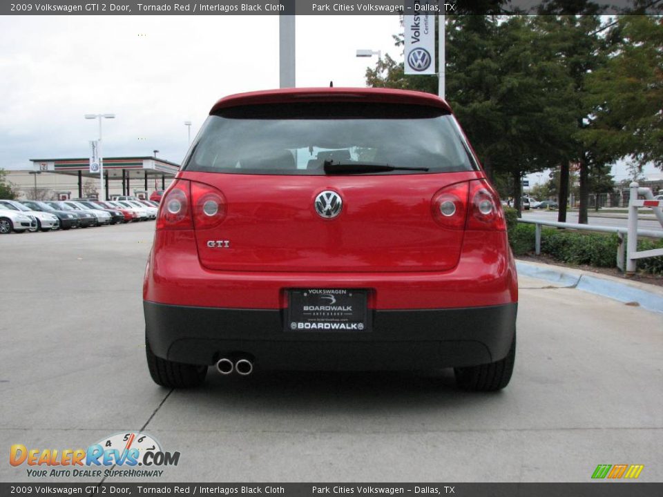 2009 Volkswagen GTI 2 Door Tornado Red / Interlagos Black Cloth Photo #6