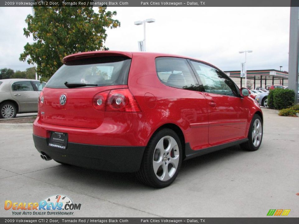 2009 Volkswagen GTI 2 Door Tornado Red / Interlagos Black Cloth Photo #7