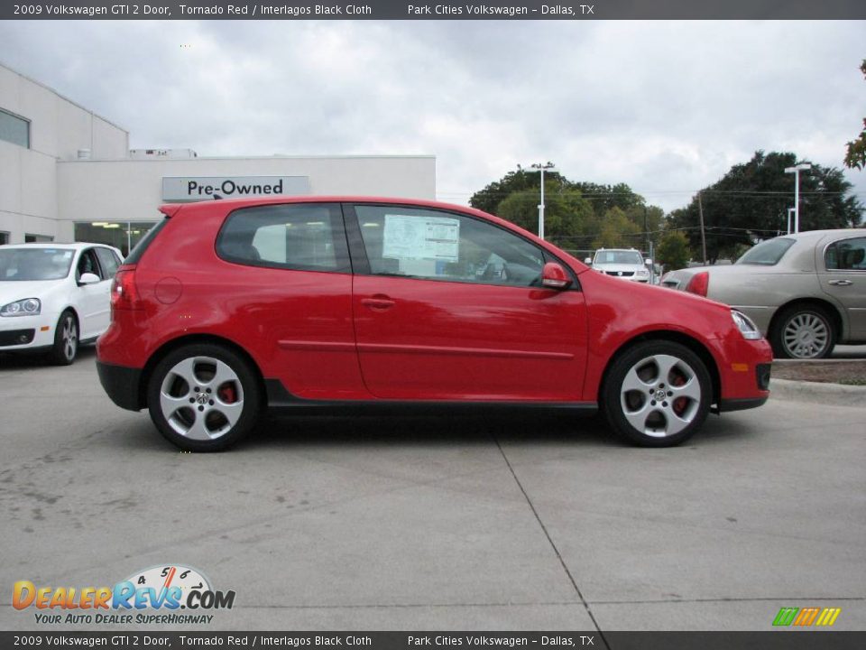 2009 Volkswagen GTI 2 Door Tornado Red / Interlagos Black Cloth Photo #8
