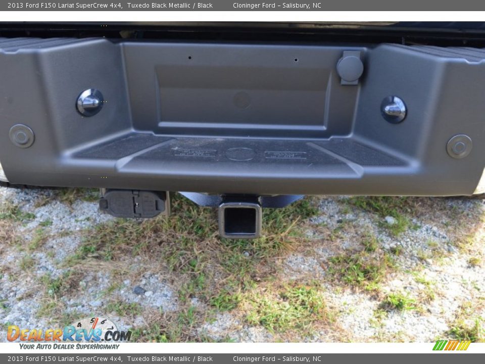 2013 Ford F150 Lariat SuperCrew 4x4 Tuxedo Black Metallic / Black Photo #9