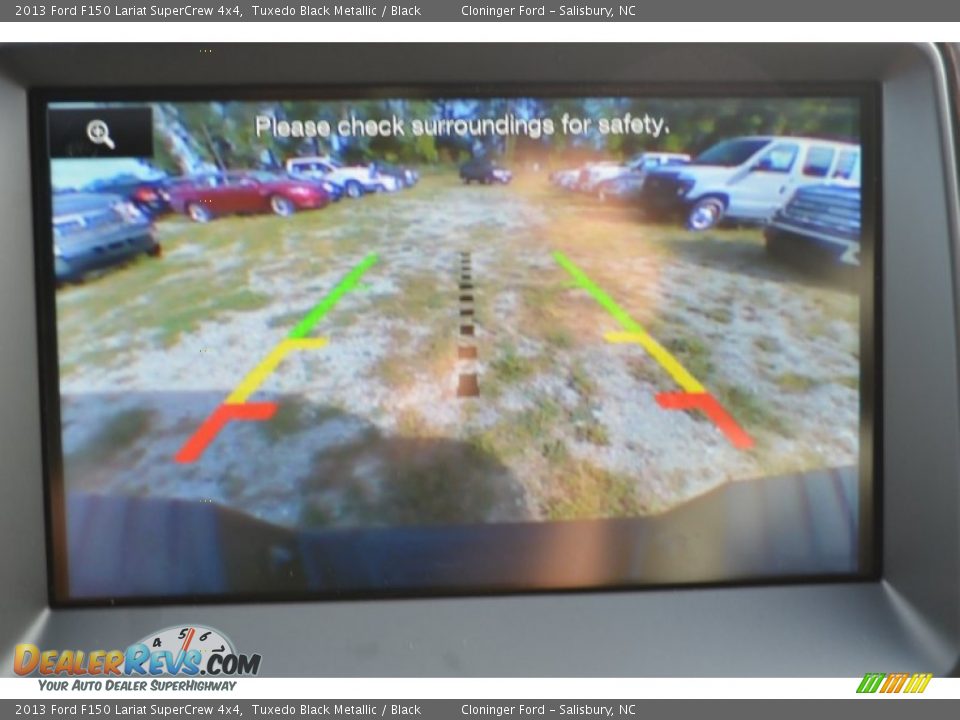 2013 Ford F150 Lariat SuperCrew 4x4 Tuxedo Black Metallic / Black Photo #14