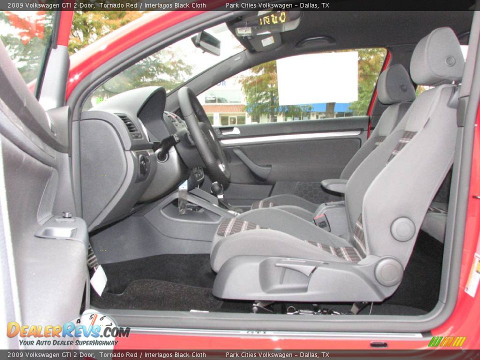 2009 Volkswagen GTI 2 Door Tornado Red / Interlagos Black Cloth Photo #9