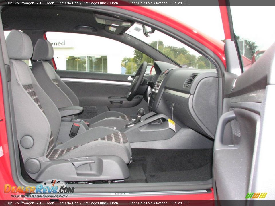 2009 Volkswagen GTI 2 Door Tornado Red / Interlagos Black Cloth Photo #10