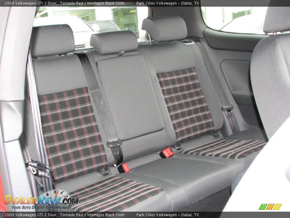 2009 Volkswagen GTI 2 Door Tornado Red / Interlagos Black Cloth Photo #11