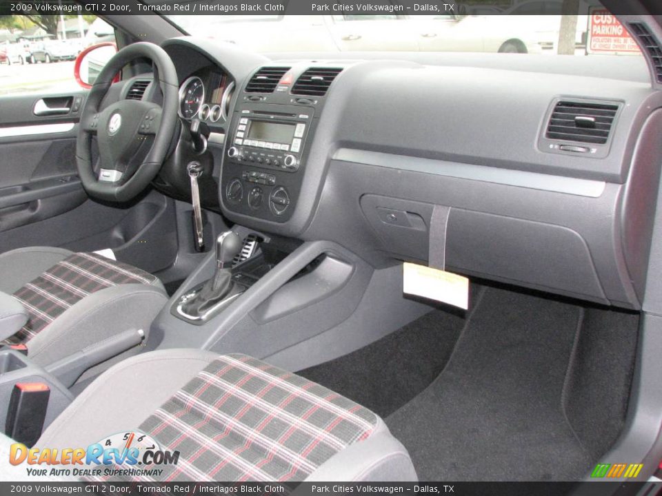 2009 Volkswagen GTI 2 Door Tornado Red / Interlagos Black Cloth Photo #13