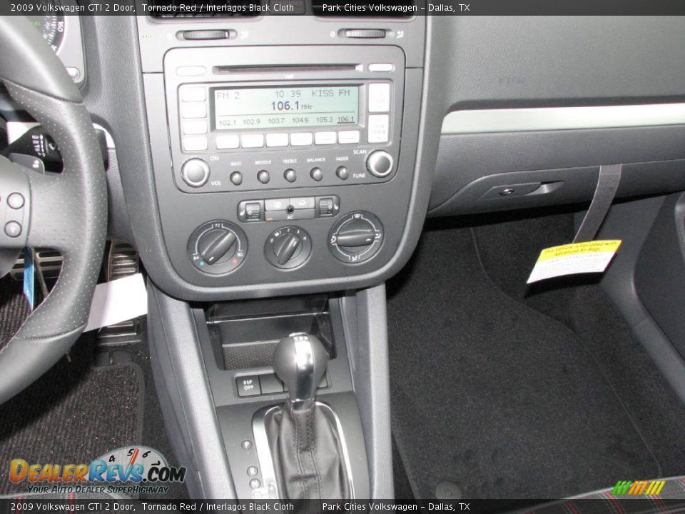 2009 Volkswagen GTI 2 Door Tornado Red / Interlagos Black Cloth Photo #15