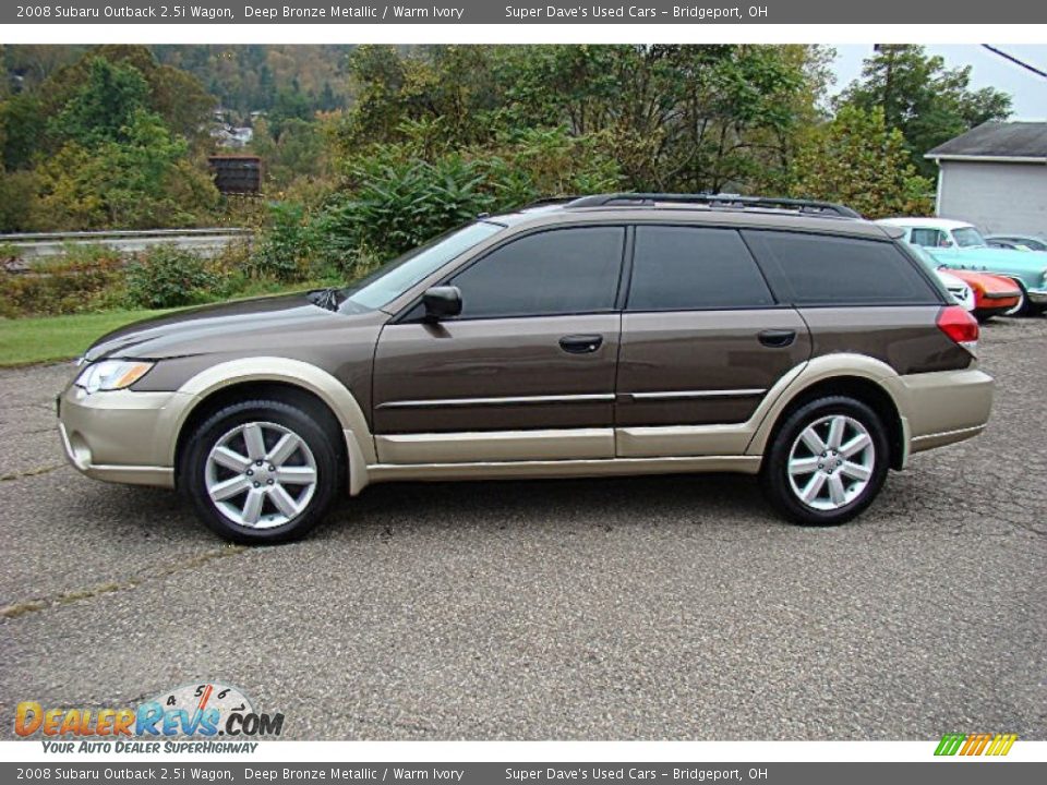2008 Subaru Outback 2.5i Wagon Deep Bronze Metallic / Warm Ivory Photo #2