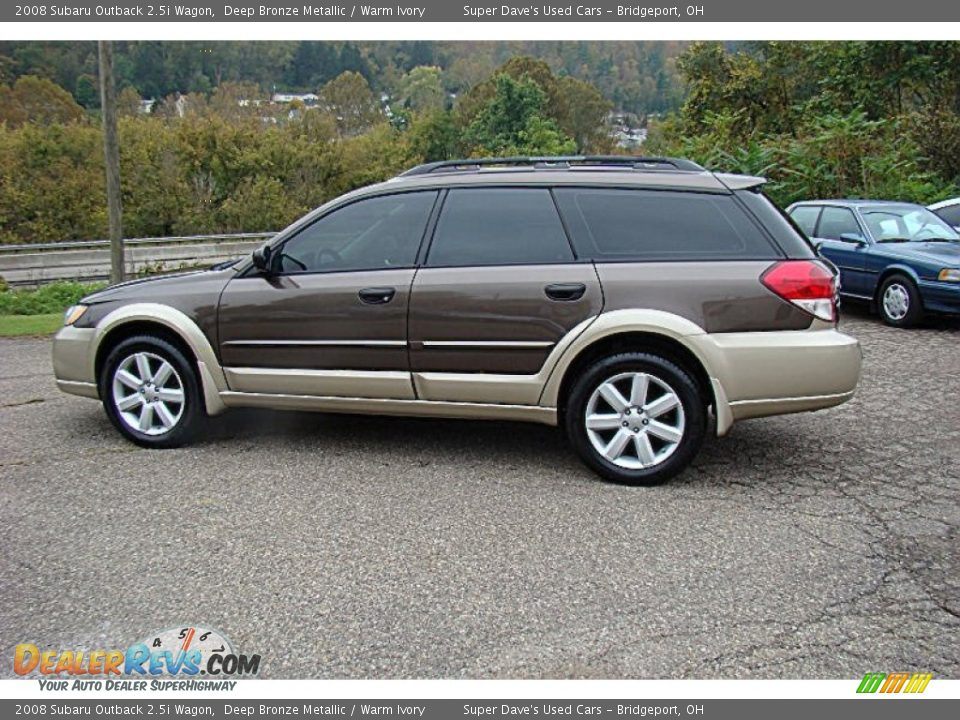 2008 Subaru Outback 2.5i Wagon Deep Bronze Metallic / Warm Ivory Photo #3