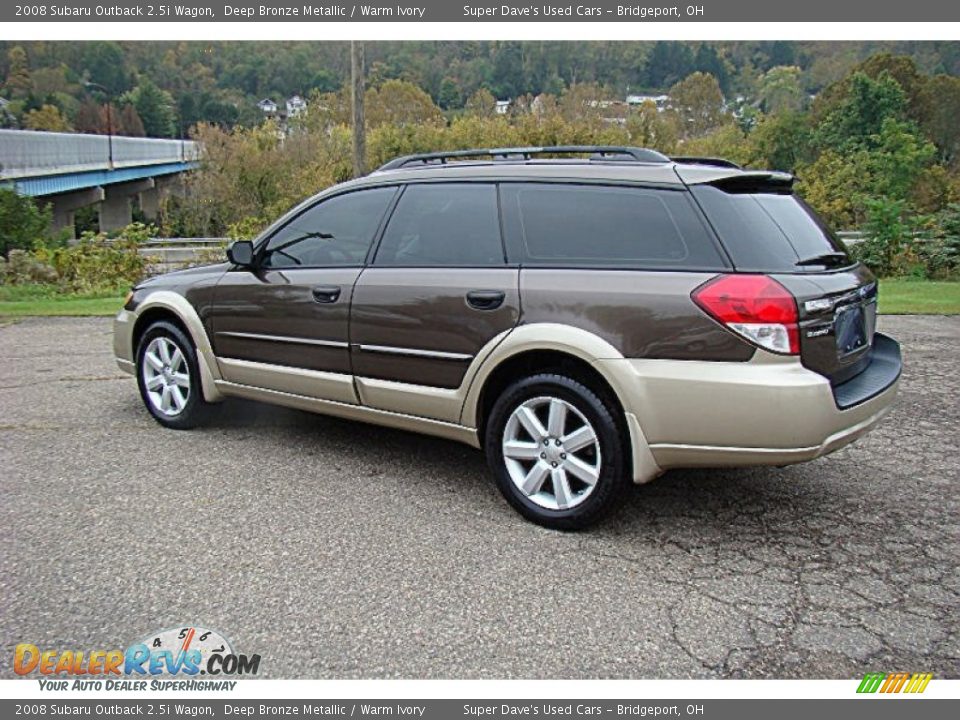 2008 Subaru Outback 2.5i Wagon Deep Bronze Metallic / Warm Ivory Photo #4