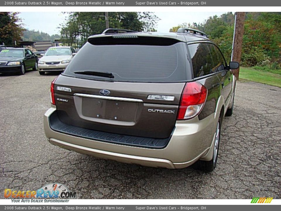2008 Subaru Outback 2.5i Wagon Deep Bronze Metallic / Warm Ivory Photo #7