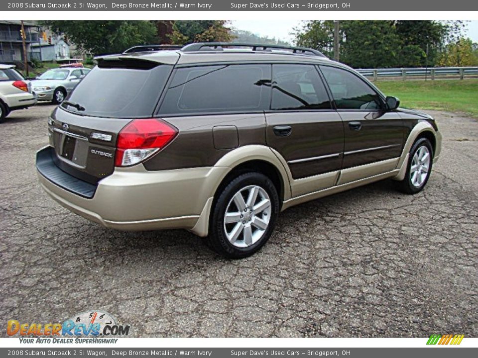 2008 Subaru Outback 2.5i Wagon Deep Bronze Metallic / Warm Ivory Photo #8