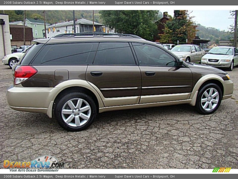 2008 Subaru Outback 2.5i Wagon Deep Bronze Metallic / Warm Ivory Photo #9