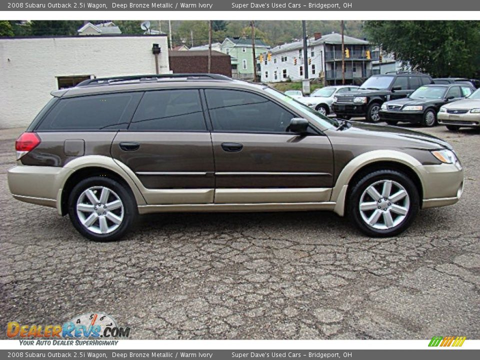 2008 Subaru Outback 2.5i Wagon Deep Bronze Metallic / Warm Ivory Photo #10