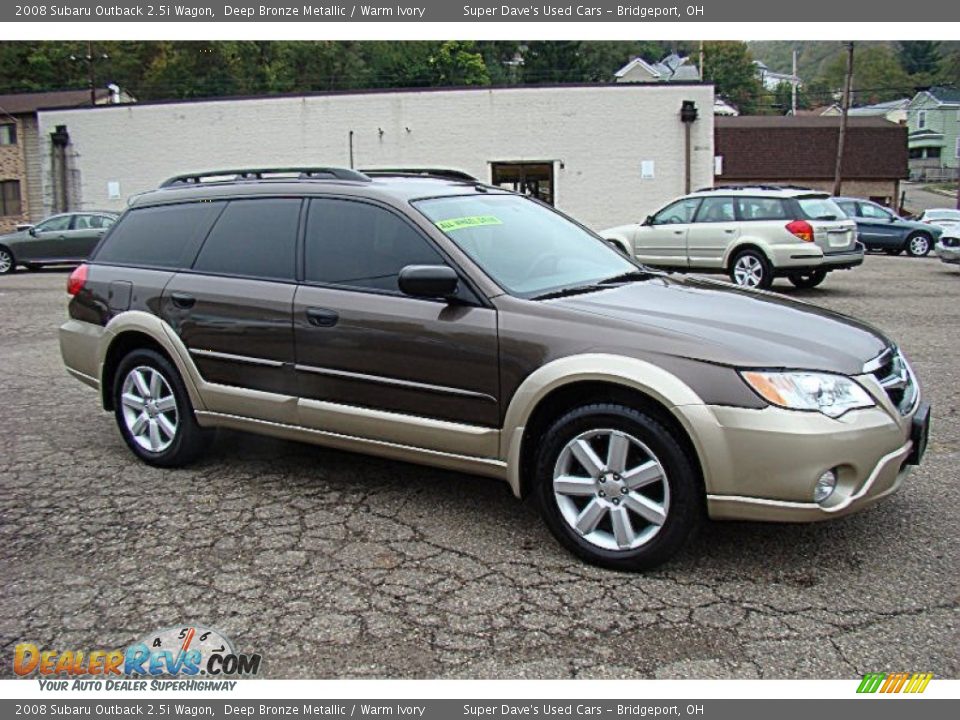 2008 Subaru Outback 2.5i Wagon Deep Bronze Metallic / Warm Ivory Photo #11