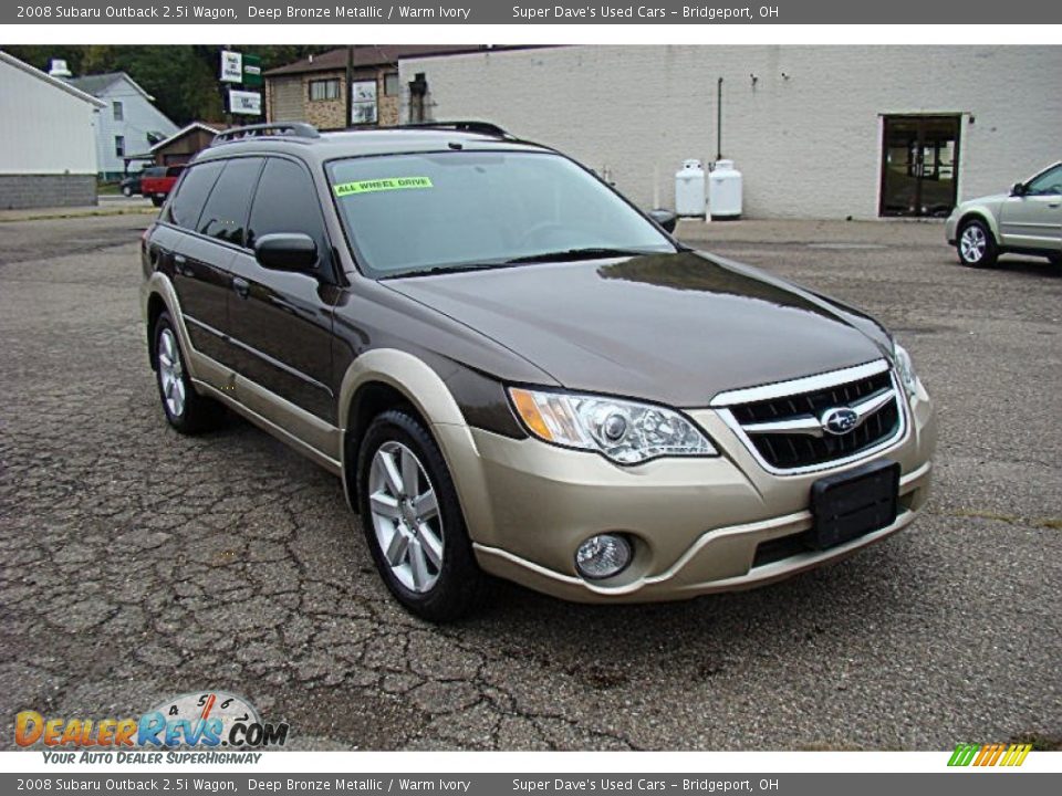 2008 Subaru Outback 2.5i Wagon Deep Bronze Metallic / Warm Ivory Photo #12