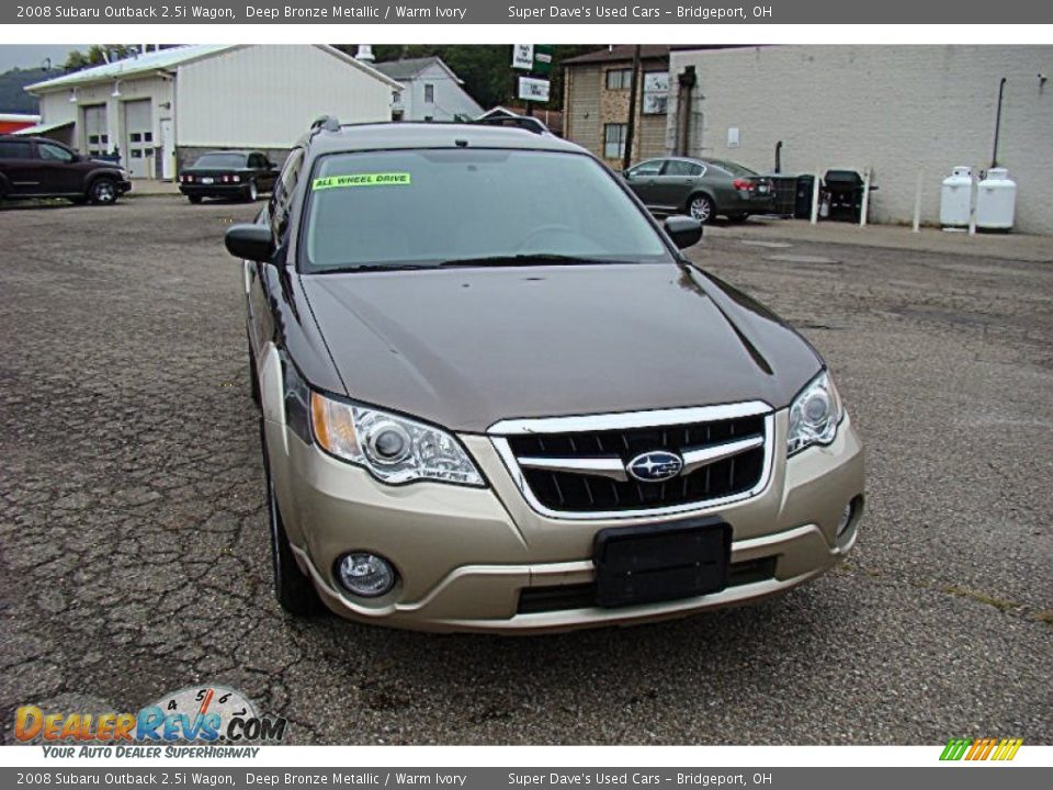 2008 Subaru Outback 2.5i Wagon Deep Bronze Metallic / Warm Ivory Photo #13