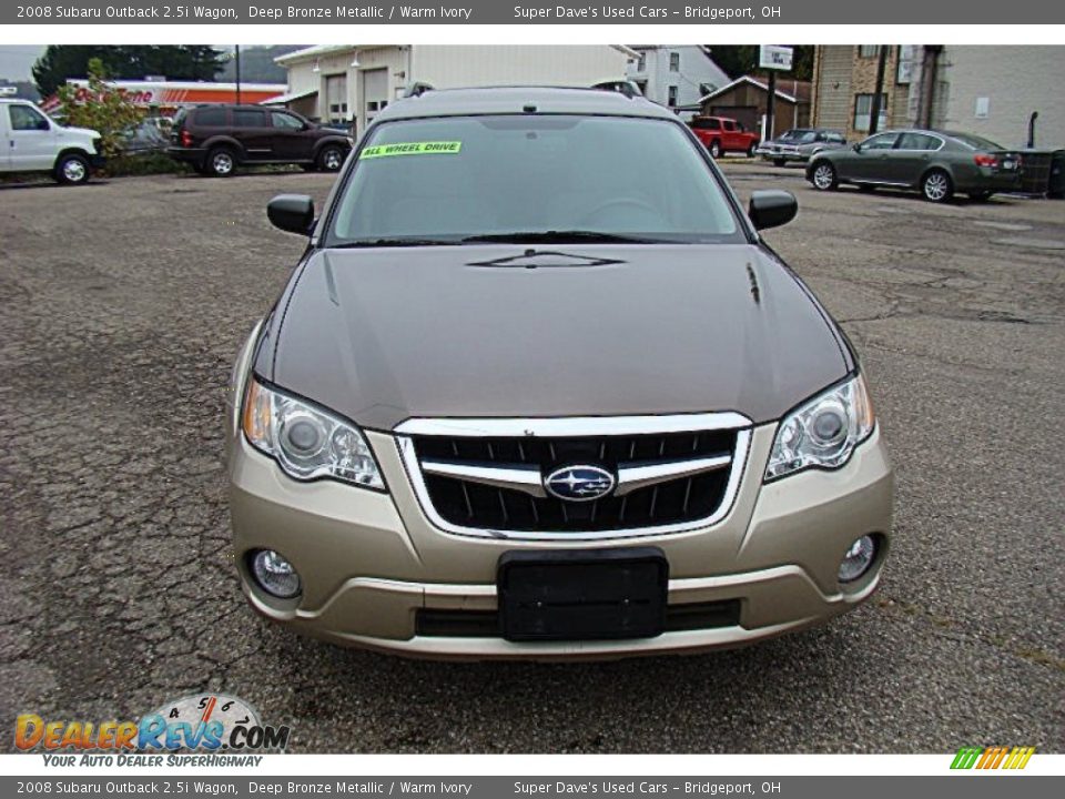 2008 Subaru Outback 2.5i Wagon Deep Bronze Metallic / Warm Ivory Photo #14
