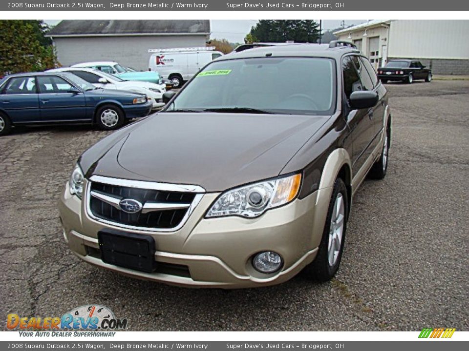 2008 Subaru Outback 2.5i Wagon Deep Bronze Metallic / Warm Ivory Photo #15