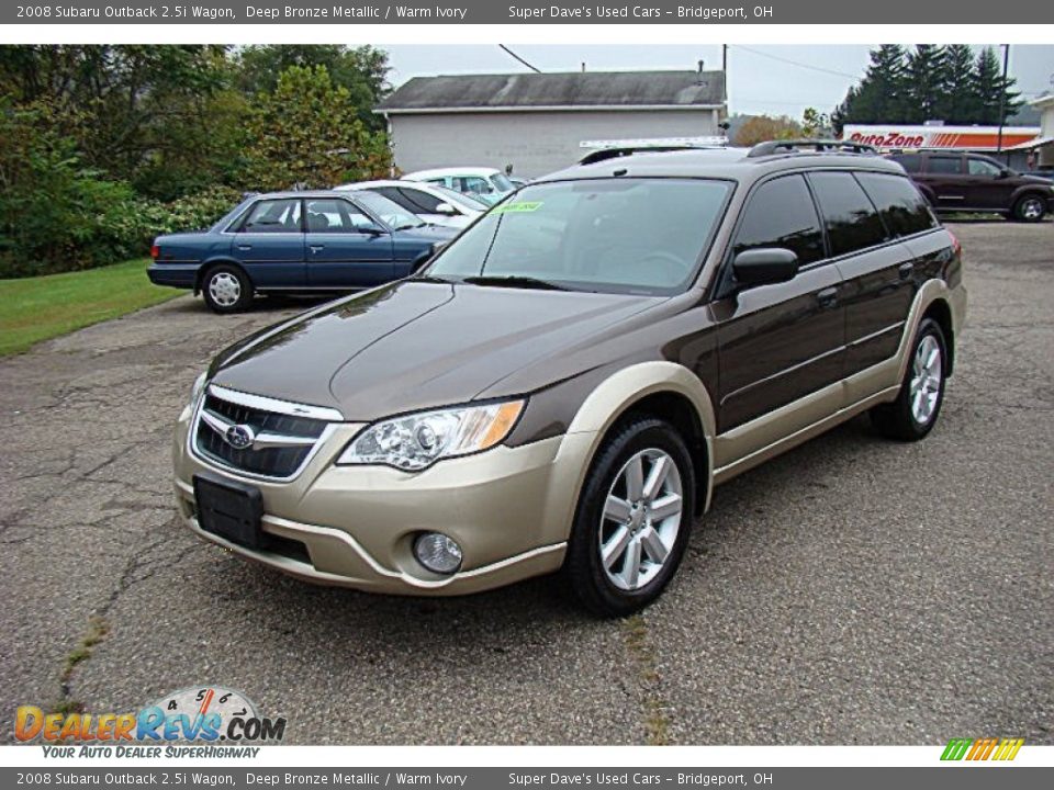 2008 Subaru Outback 2.5i Wagon Deep Bronze Metallic / Warm Ivory Photo #16