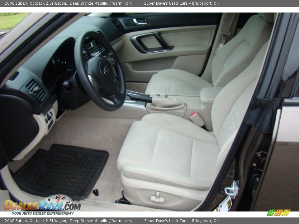 2008 Subaru Outback 2.5i Wagon Deep Bronze Metallic / Warm Ivory Photo #17