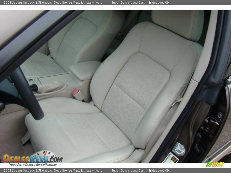 2008 Subaru Outback 2.5i Wagon Deep Bronze Metallic / Warm Ivory Photo #18