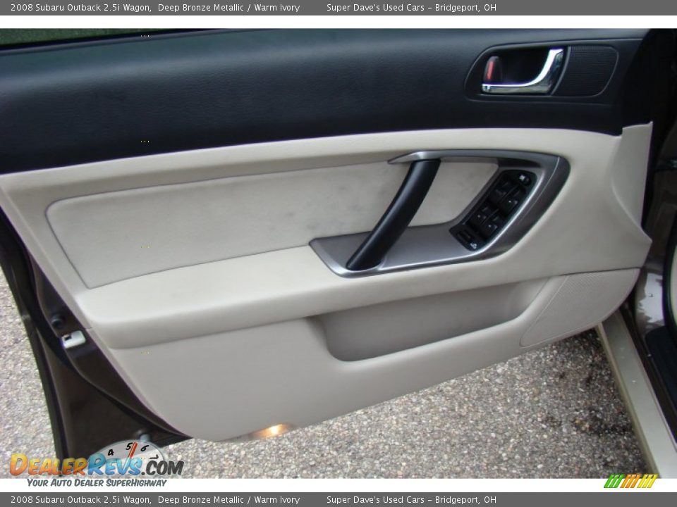 2008 Subaru Outback 2.5i Wagon Deep Bronze Metallic / Warm Ivory Photo #19