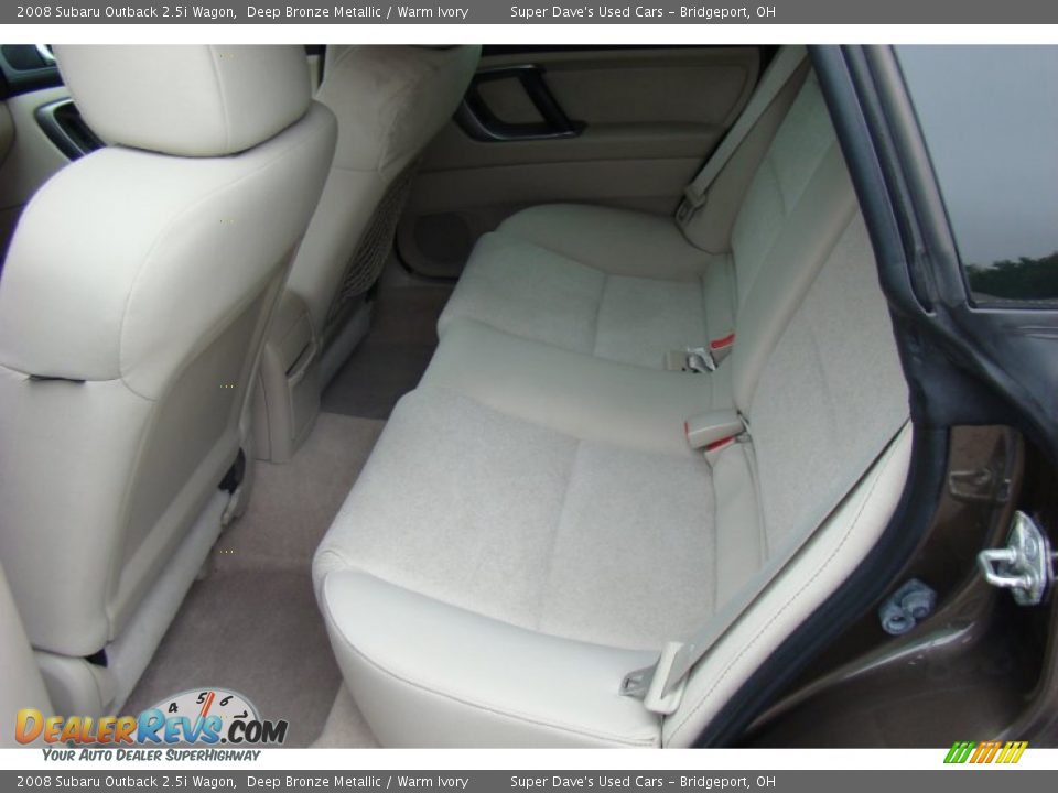 2008 Subaru Outback 2.5i Wagon Deep Bronze Metallic / Warm Ivory Photo #20
