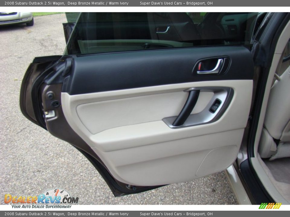 2008 Subaru Outback 2.5i Wagon Deep Bronze Metallic / Warm Ivory Photo #22