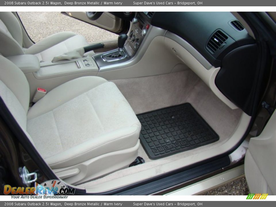2008 Subaru Outback 2.5i Wagon Deep Bronze Metallic / Warm Ivory Photo #27