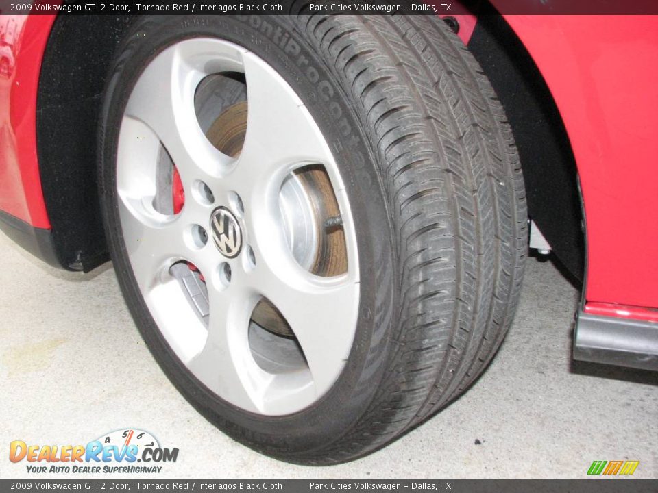 2009 Volkswagen GTI 2 Door Tornado Red / Interlagos Black Cloth Photo #16