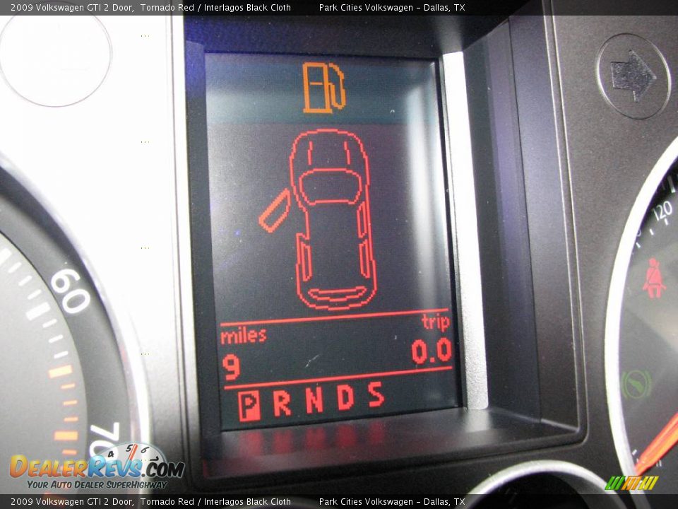 2009 Volkswagen GTI 2 Door Tornado Red / Interlagos Black Cloth Photo #17