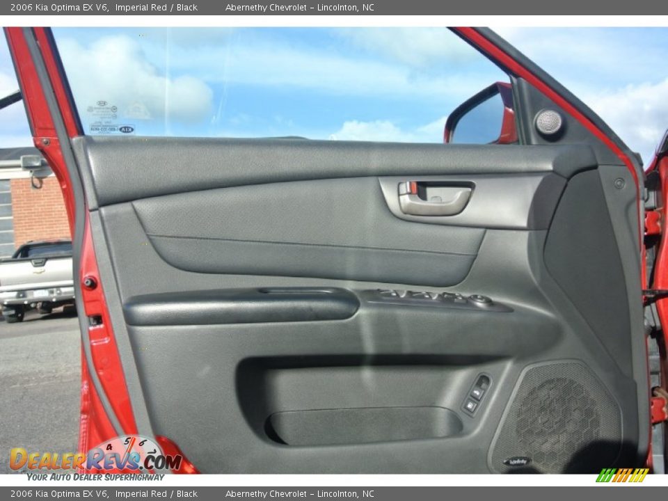 2006 Kia Optima EX V6 Imperial Red / Black Photo #7