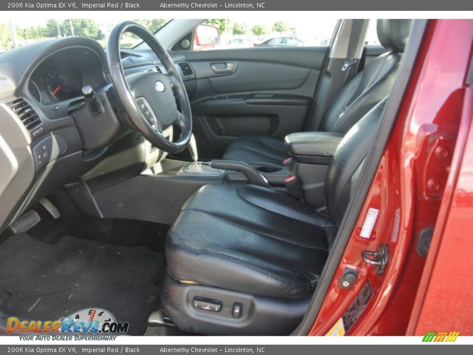 2006 Kia Optima EX V6 Imperial Red / Black Photo #8