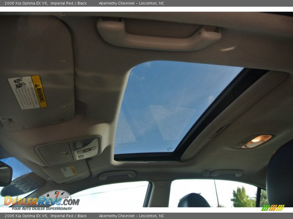 2006 Kia Optima EX V6 Imperial Red / Black Photo #9