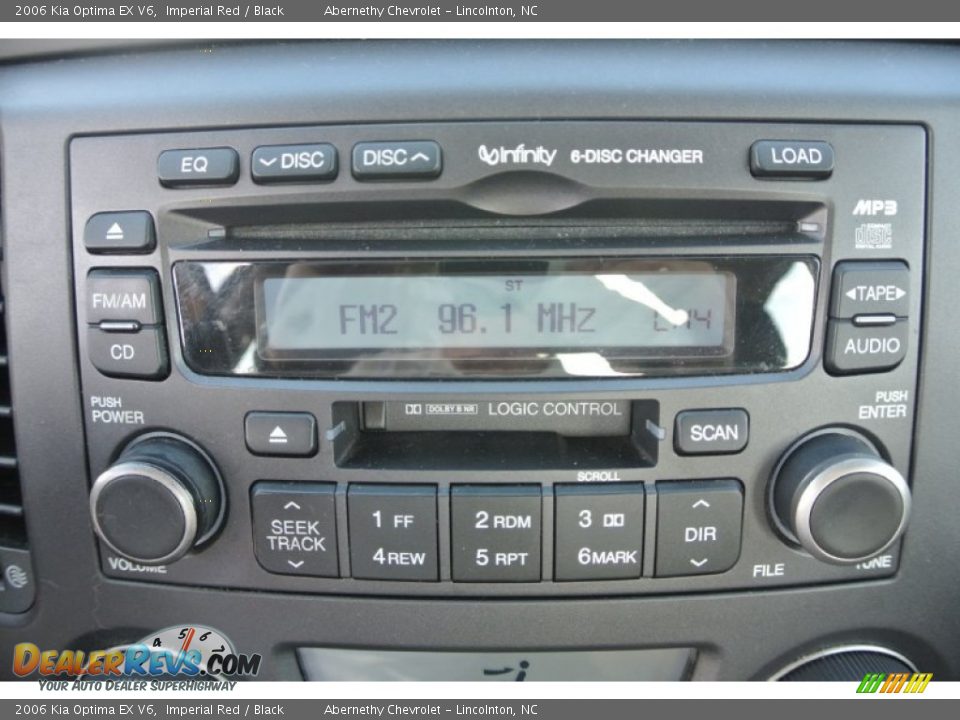 2006 Kia Optima EX V6 Imperial Red / Black Photo #11