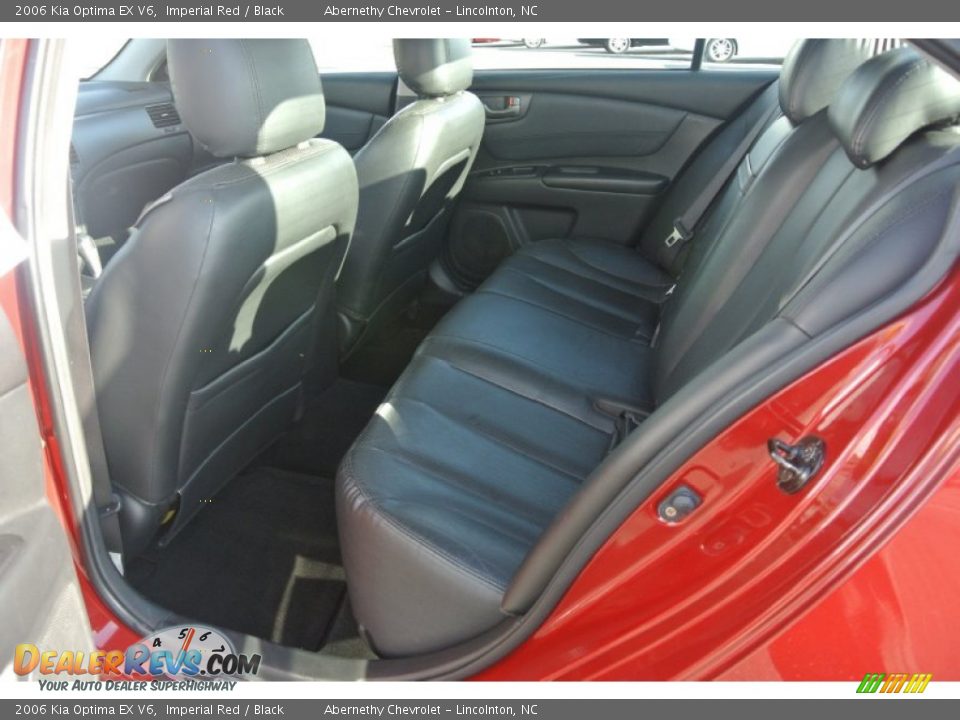2006 Kia Optima EX V6 Imperial Red / Black Photo #14