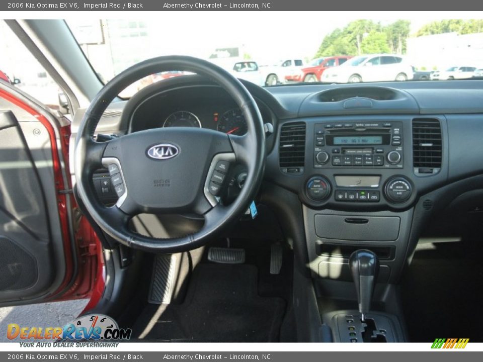 2006 Kia Optima EX V6 Imperial Red / Black Photo #15
